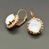 Auskari "Apžilbinošs Mirdzums III (White Opal)" ar Swarovski™ kristāliem